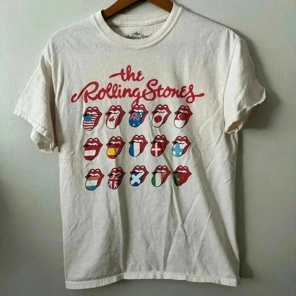 The rolling stones international tongue band tee M - Picture 2 of 5